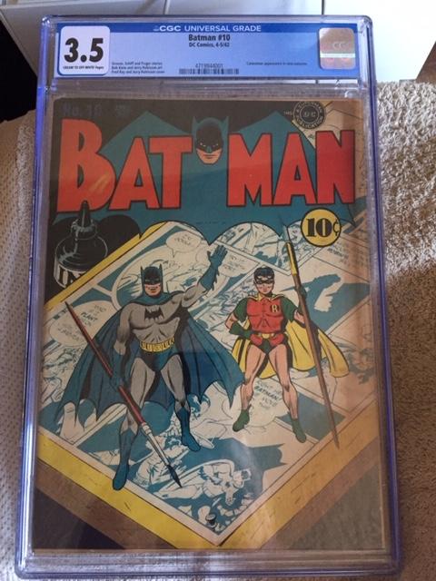 Batman #10 CGC 3.5 cr/ow