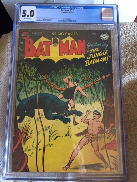 Batman #72 CGC 5.0 ow