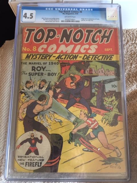 Top-Notch Comics #8 CGC 4.5 ow