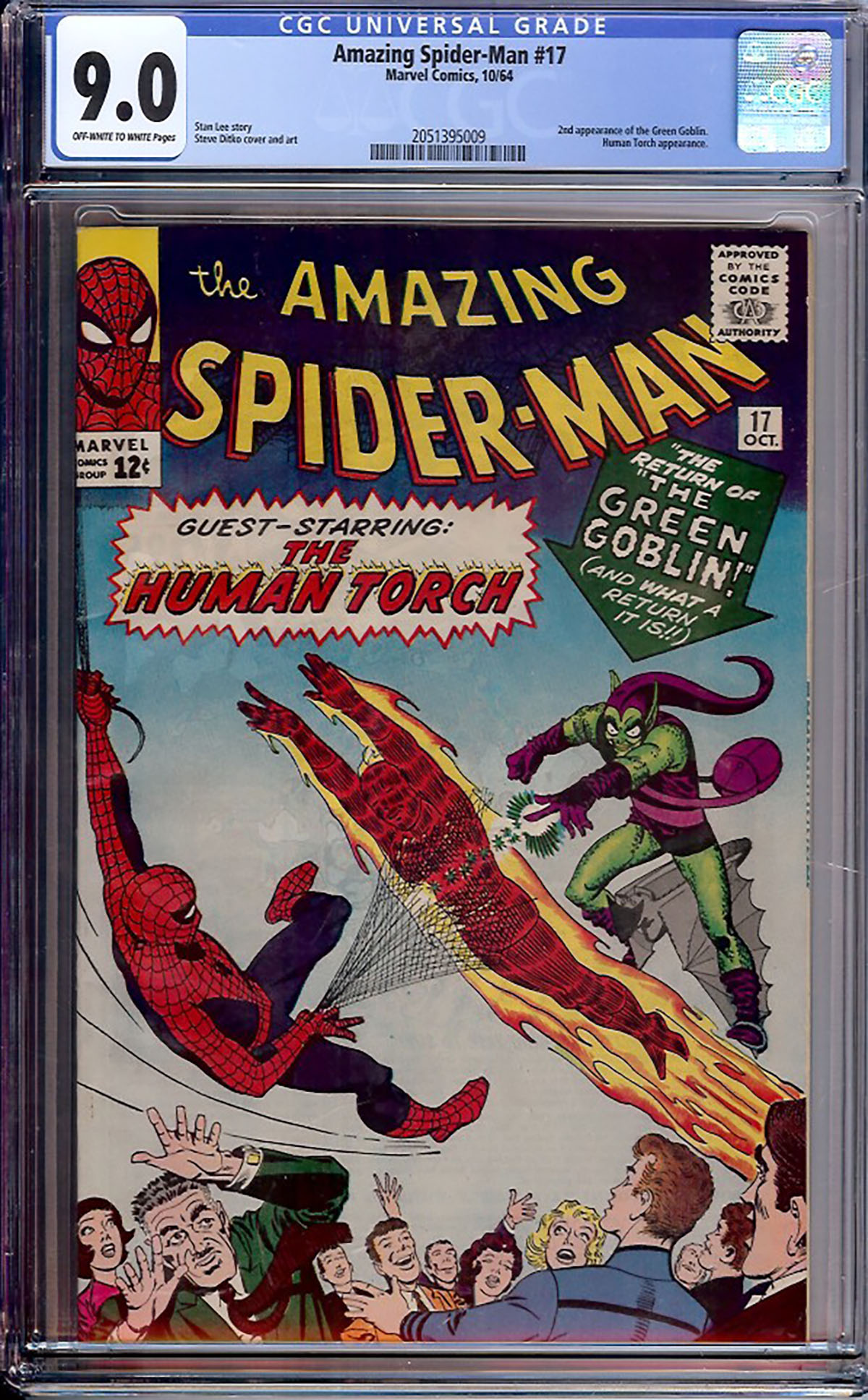 Amazing Spider-Man #17 CGC 9.0 ow/w
