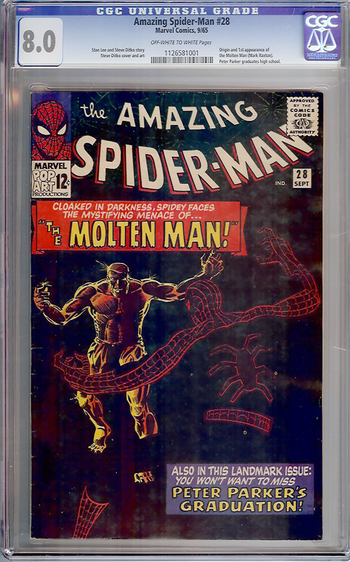 Amazing Spider-Man #28 CGC 8.0 ow/w