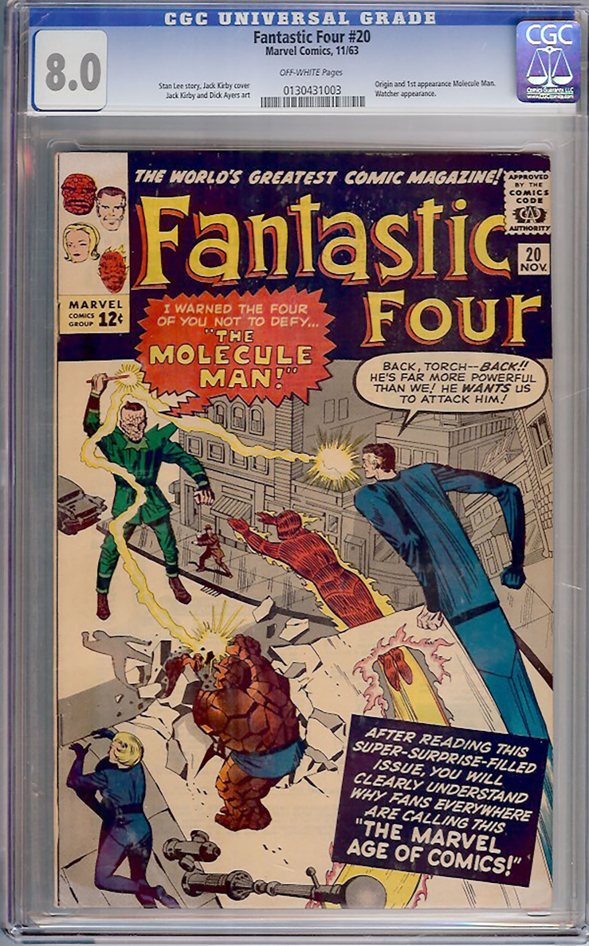Fantastic Four #20 CGC 8.0 ow