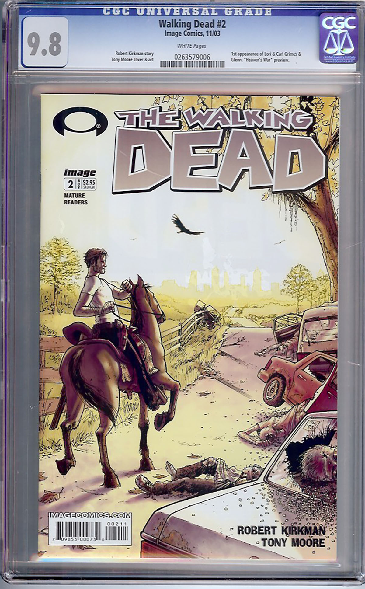 Walking Dead #2 CGC 9.8 w