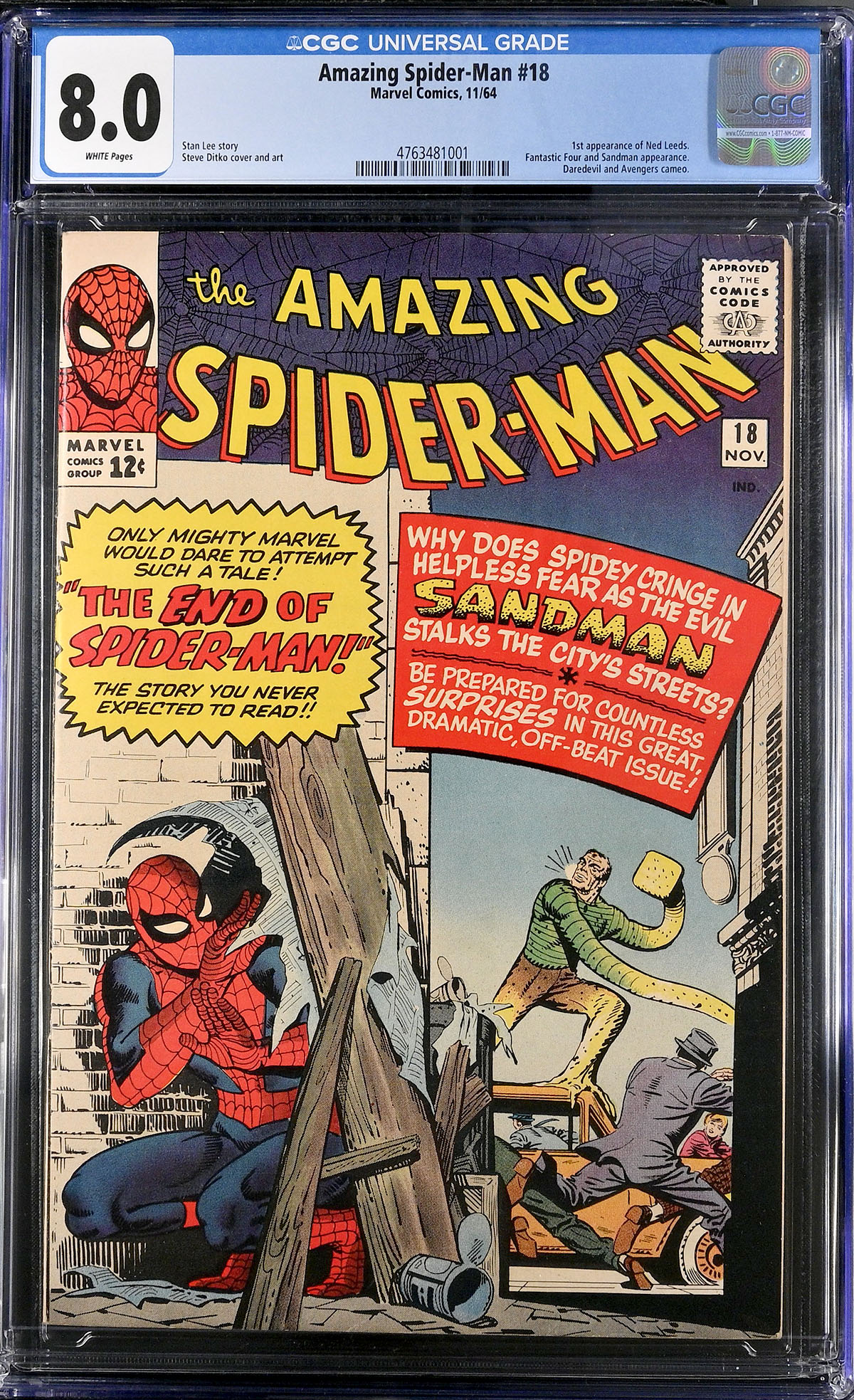 Amazing Spider-Man #18 CGC 8.0 w