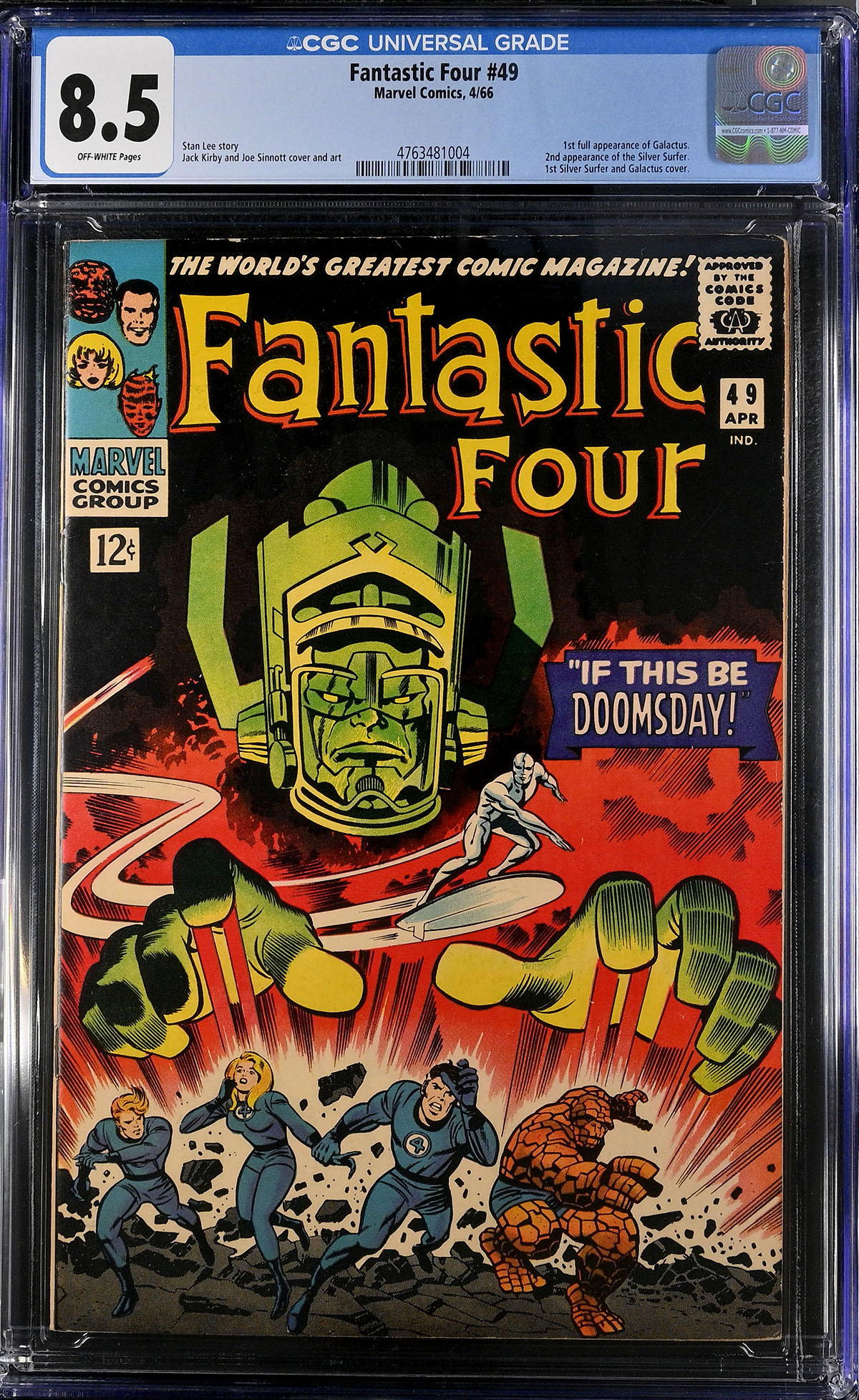 Fantastic Four #49 CGC 8.5 ow