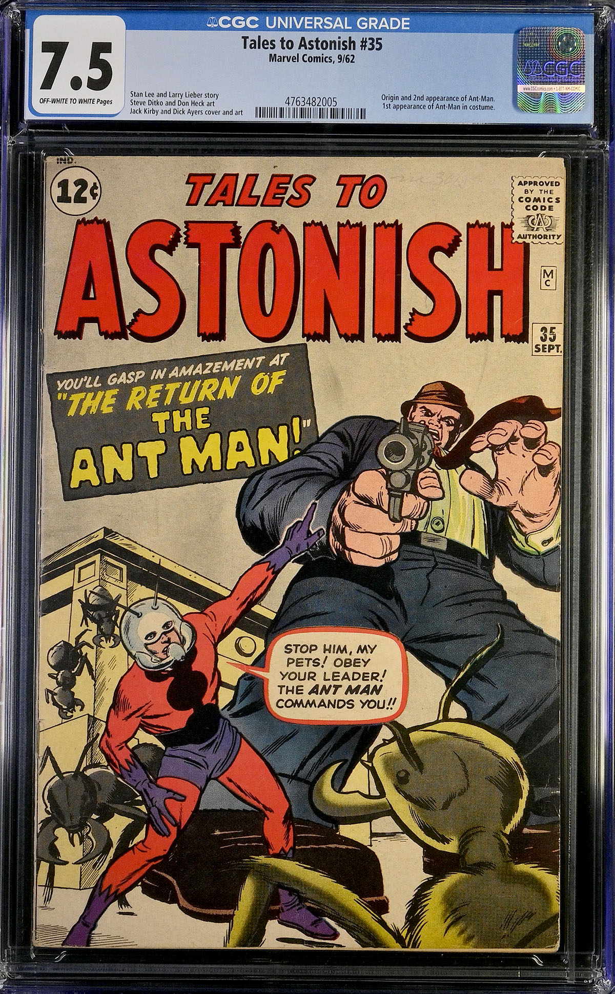 Tales to Astonish #35 CGC 7.5 ow/w