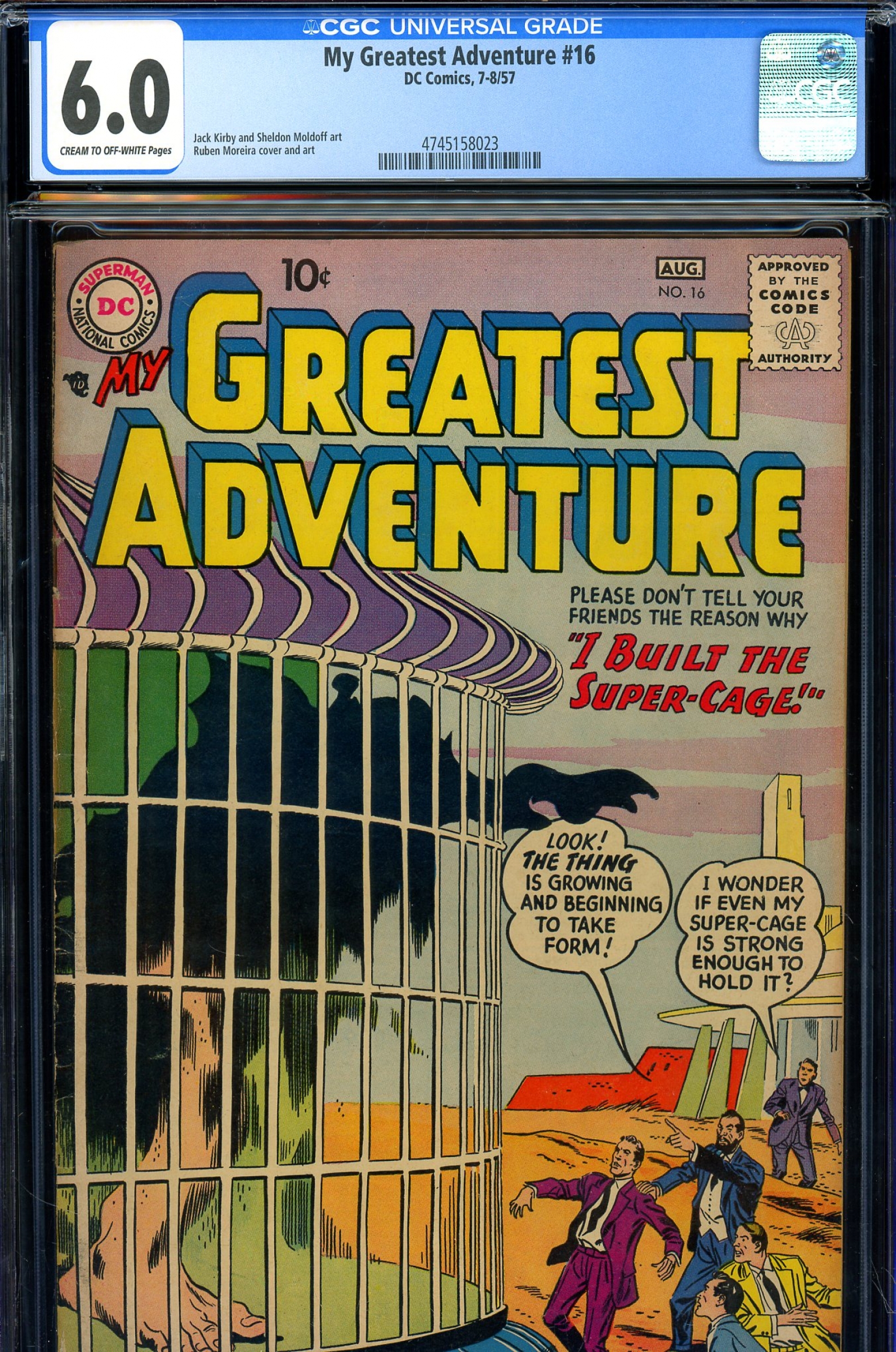 My Greatest Adventure #16 CGC 6.0 cr/ow