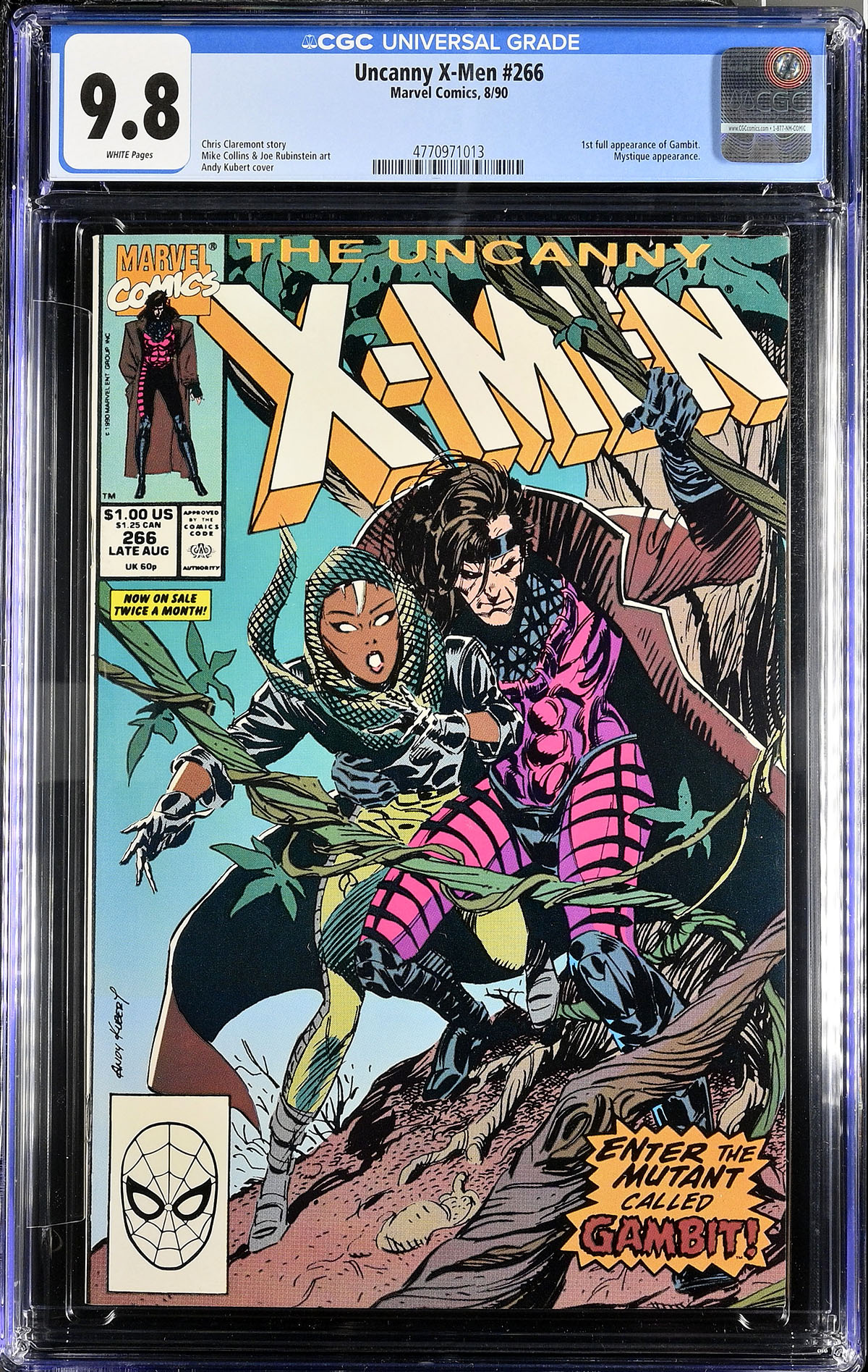 Uncanny X-Men #266 CGC 9.8 w