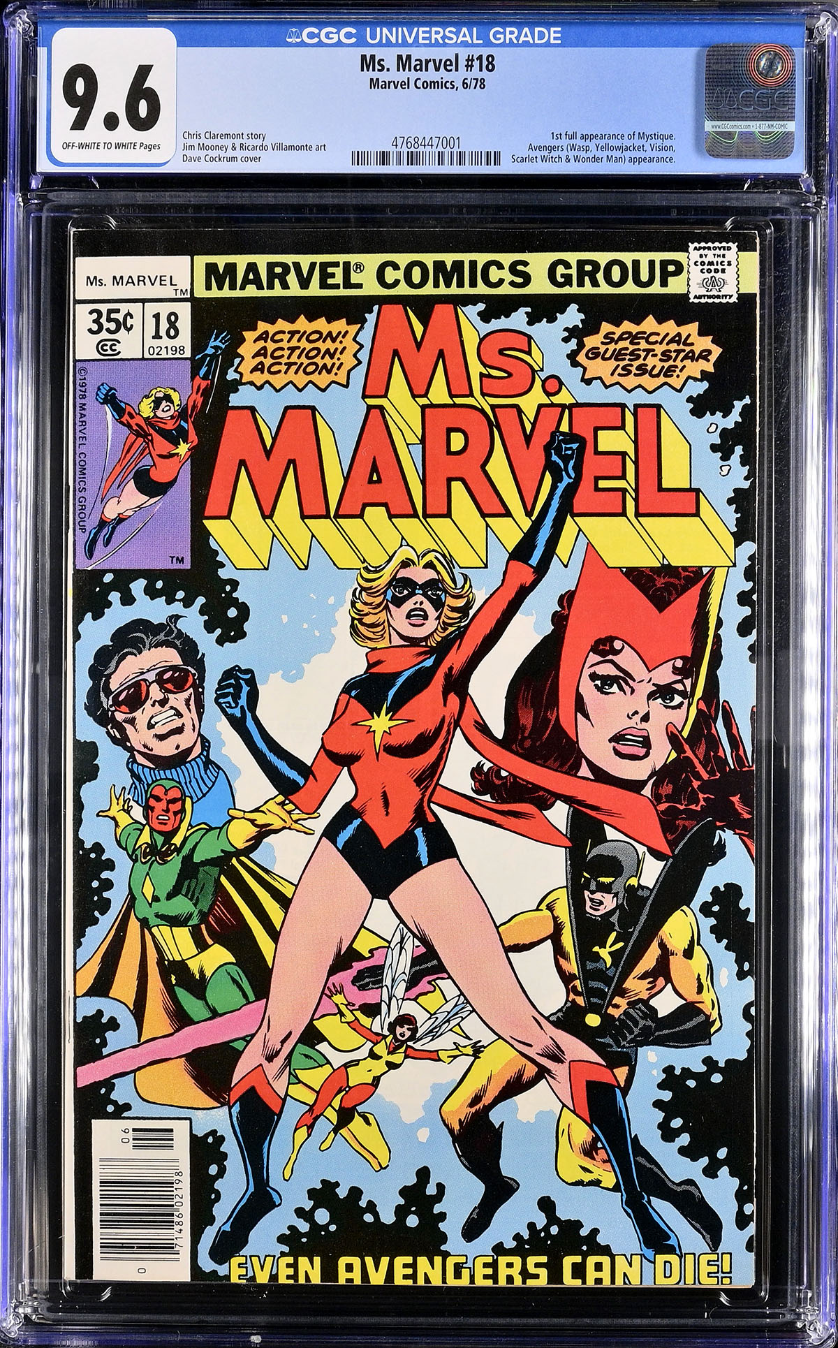 Ms. Marvel #18 CGC 9.6 ow/w