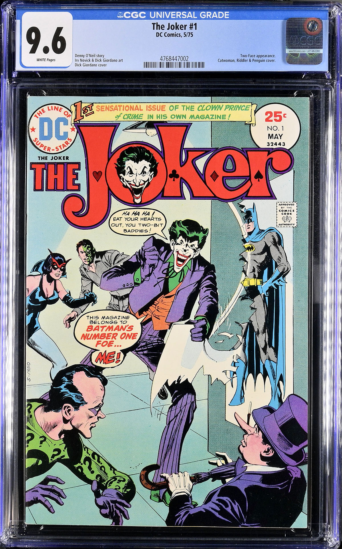The Joker #1 CGC 9.6 w