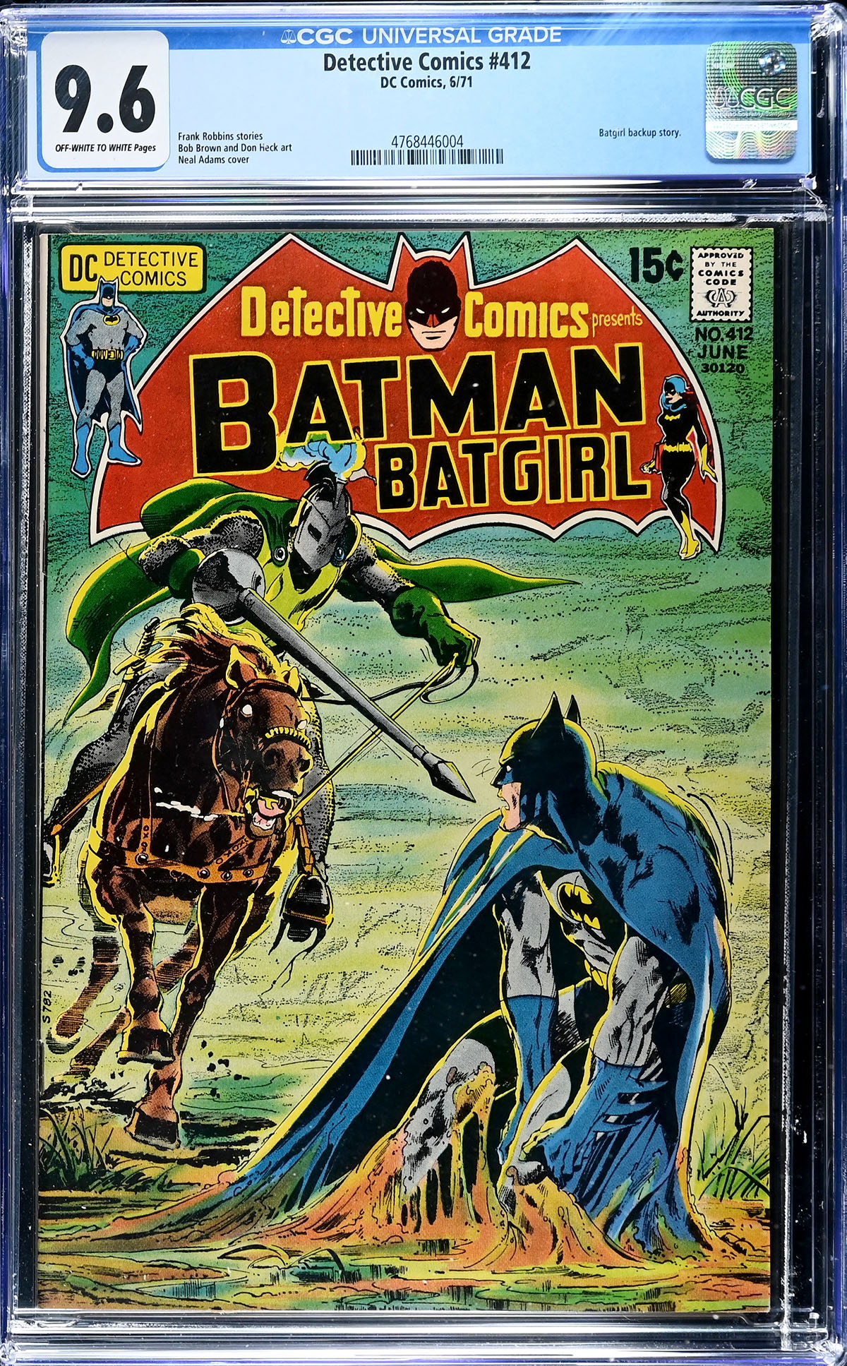 Detective Comics #412 CGC 9.6 ow/w