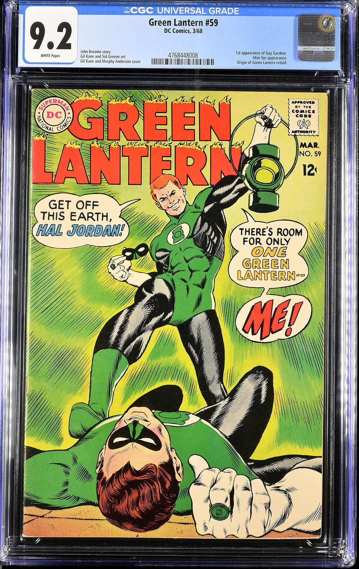 Green Lantern #59 CGC 9.2 w