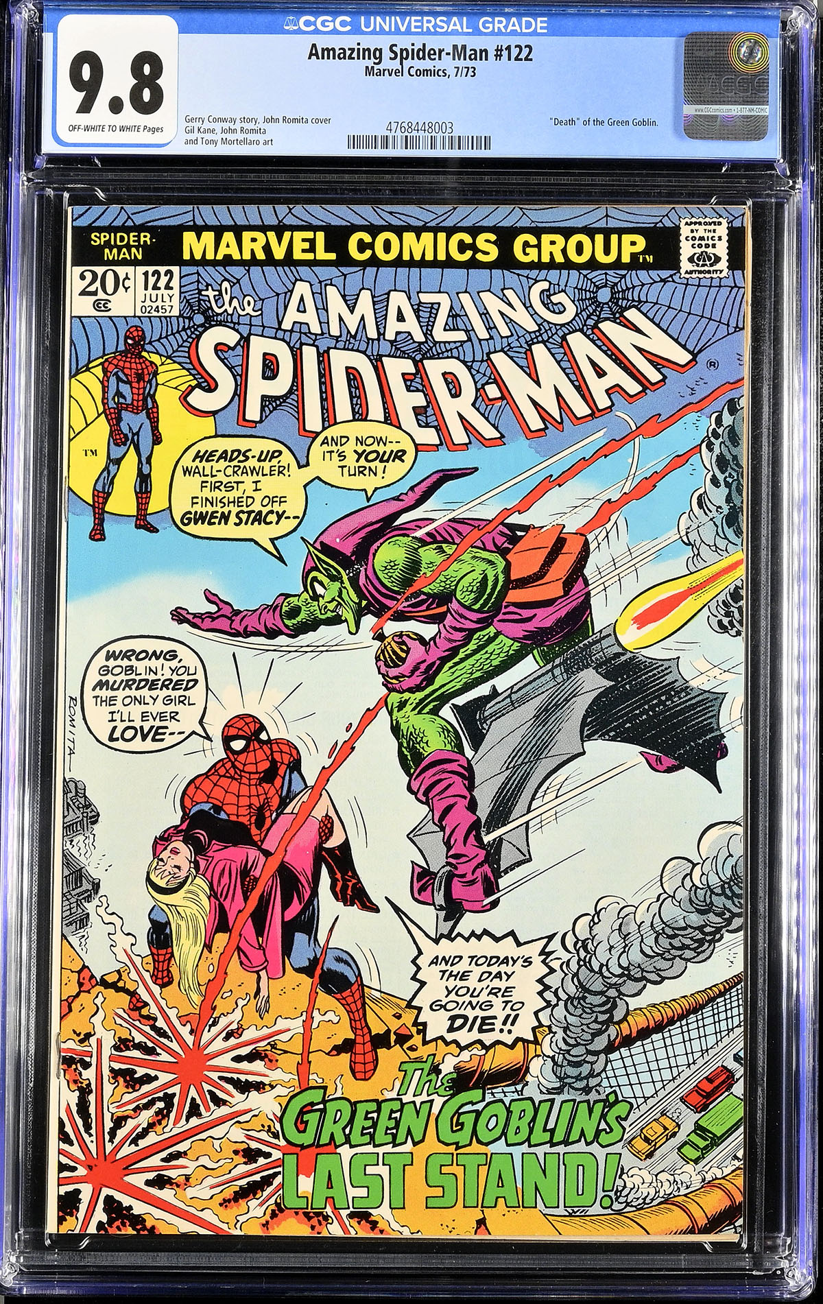 Amazing Spider-Man #122 CGC 9.8 w