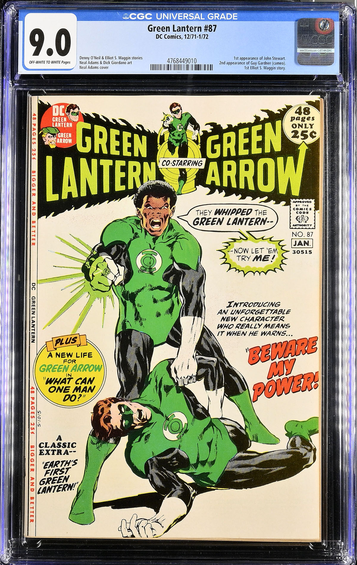 Green Lantern #87 CGC 9.0 ow/w