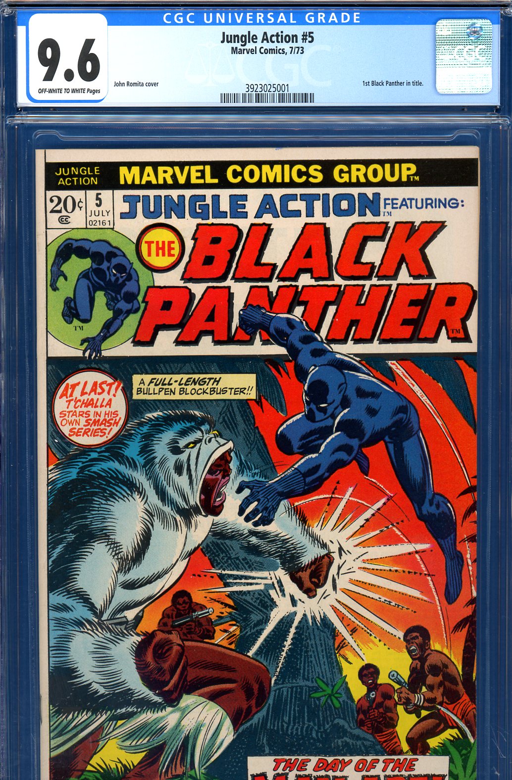 Jungle Action #5 CGC 9.6 ow/w