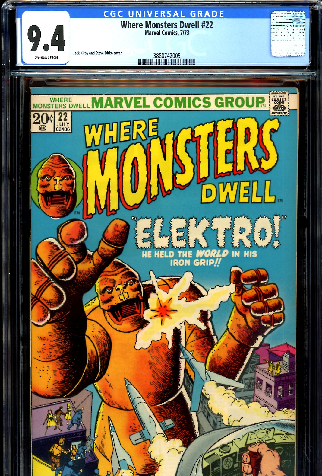 Where Monsters Dwell #22 CGC 9.4 w