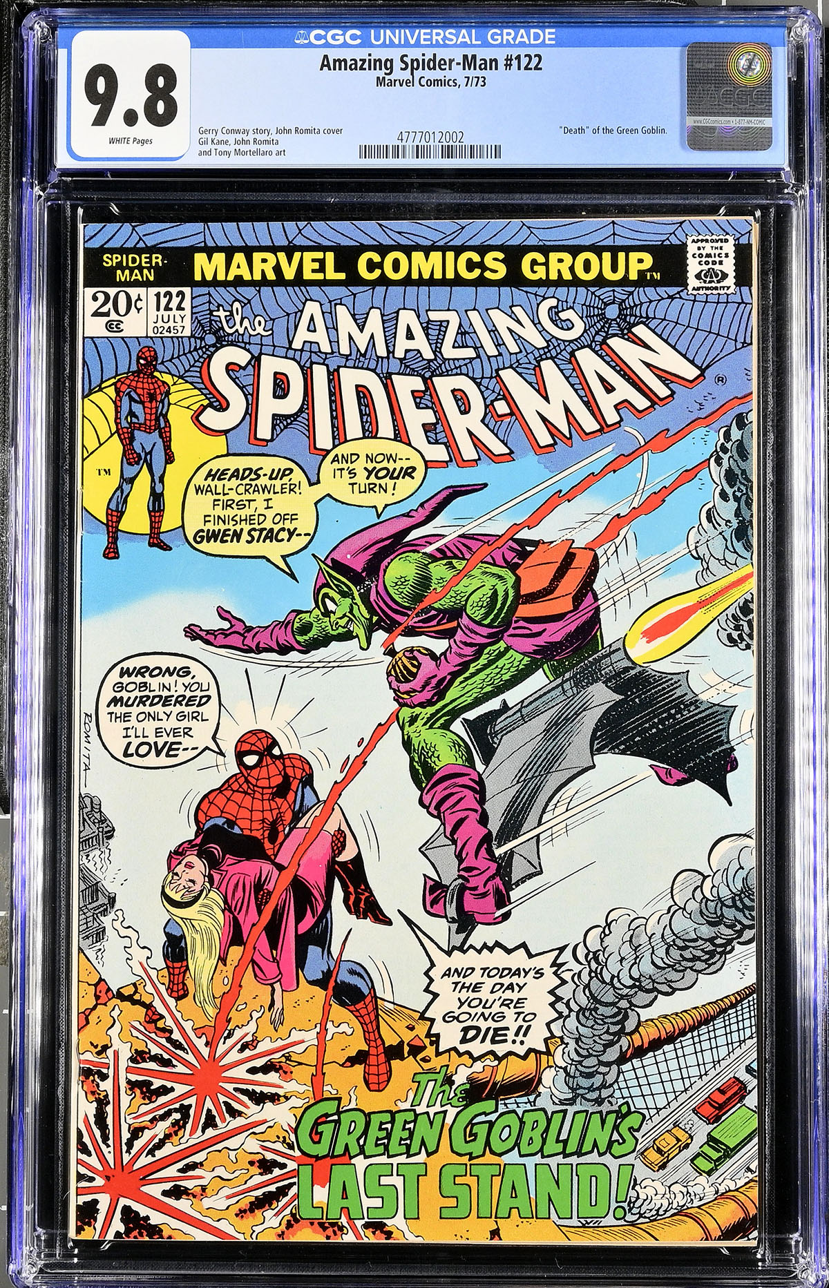Amazing Spider-Man #122 CGC 9.8 w