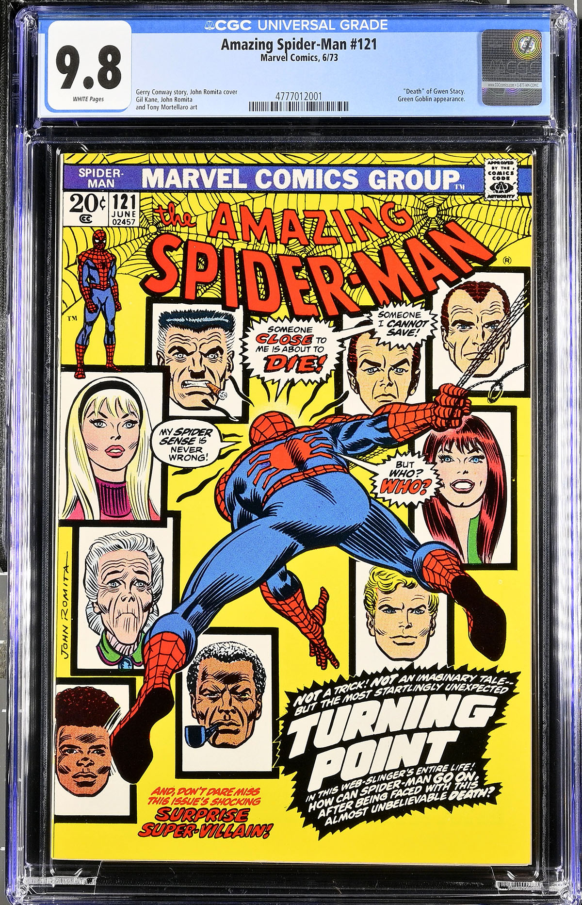 Amazing Spider-Man #121 CGC 9.8 w