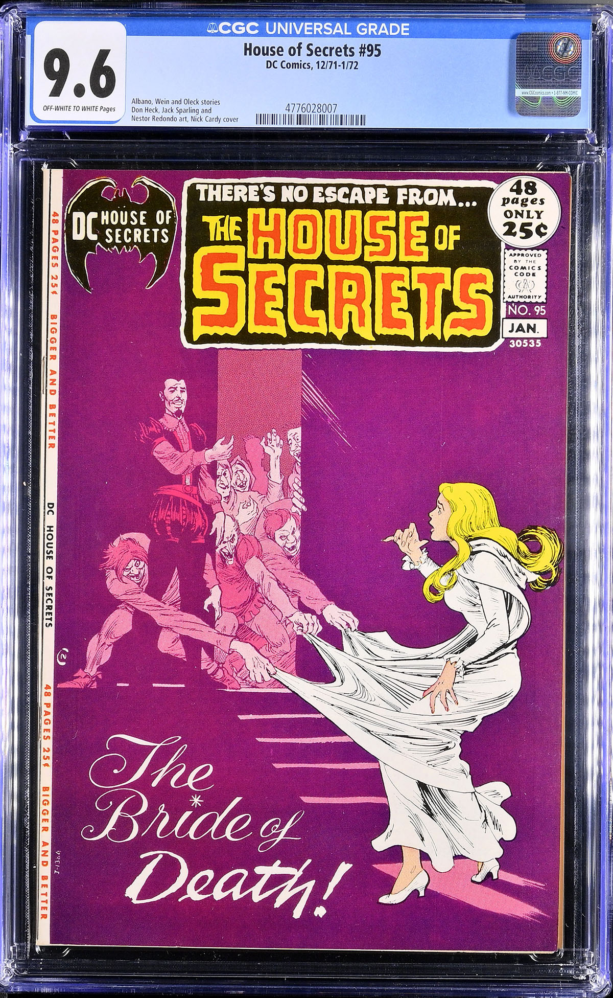 House of Secrets #95 CGC 9.6 ow/w