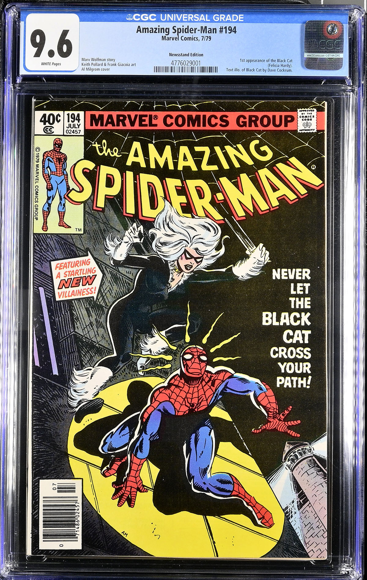 Amazing Spider-Man #194 CGC 9.6 w Newsstand Edition