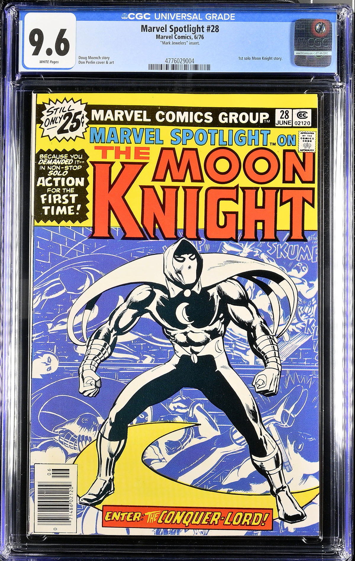 Marvel Spotlight #28 CGC 9.6 w "Mark Jewelers" insert