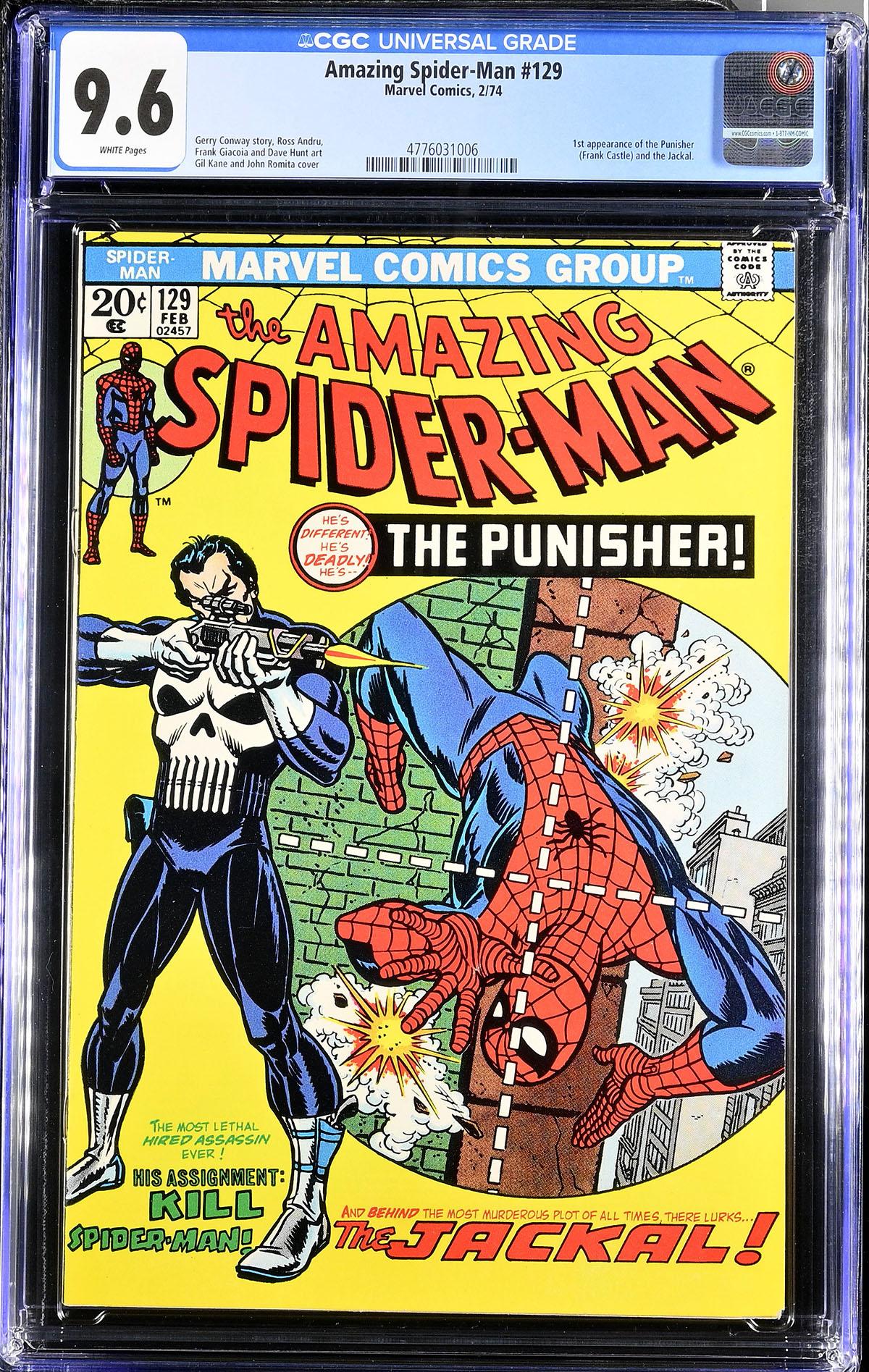 Amazing Spider-Man #129 CGC 9.6 w