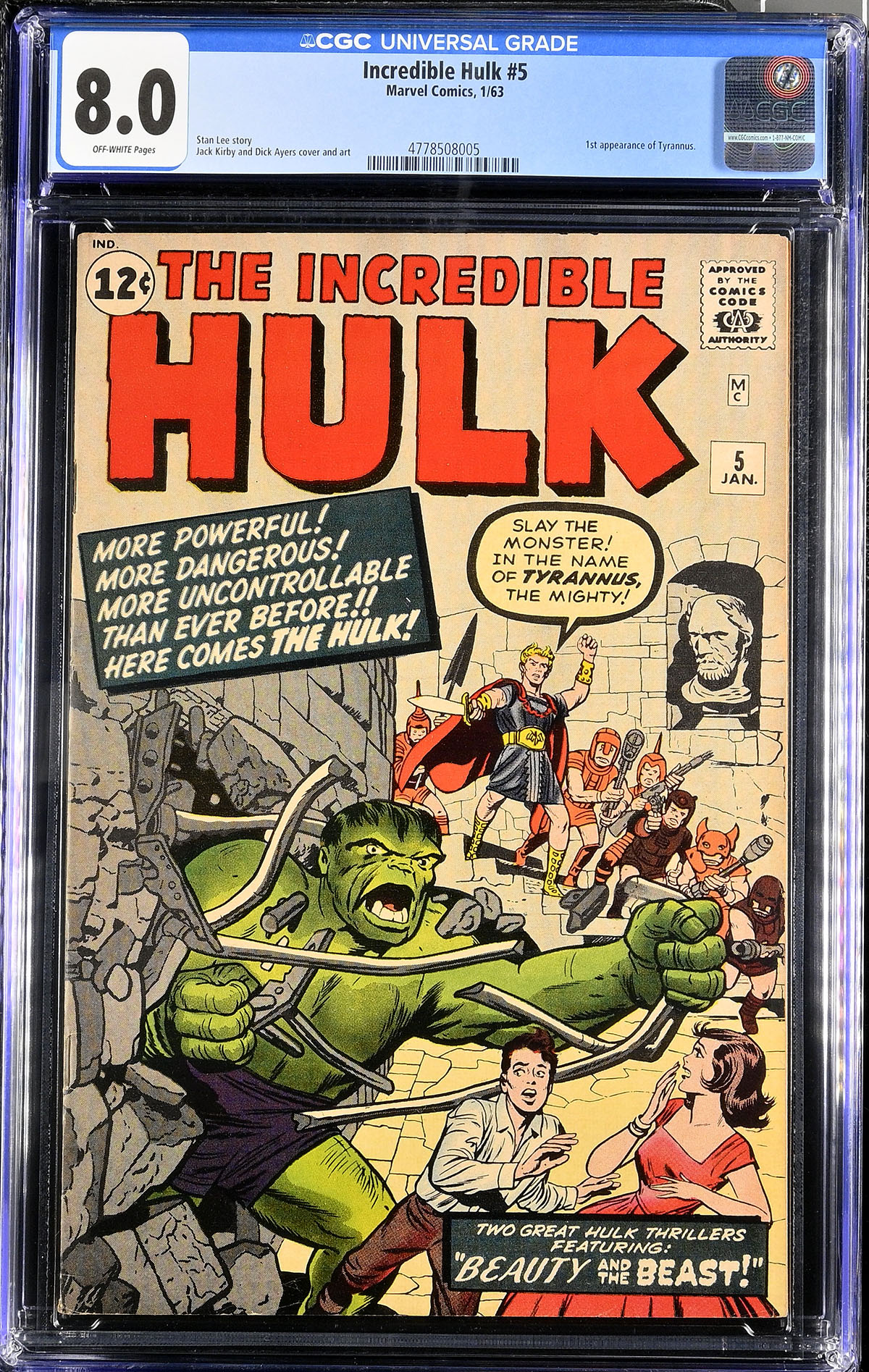 Incredible Hulk #5 CGC 8.0 ow