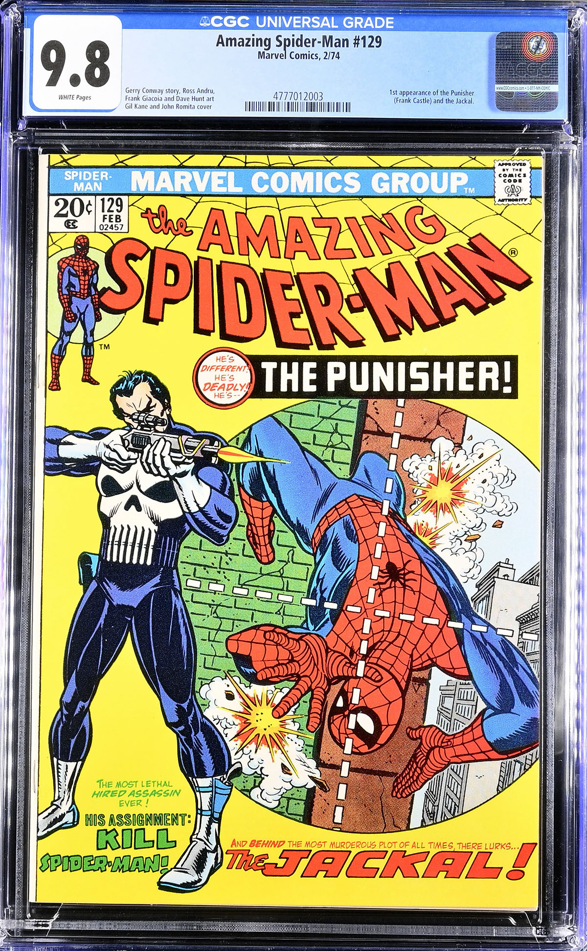 Amazing Spider-Man #129 CGC 9.8 w