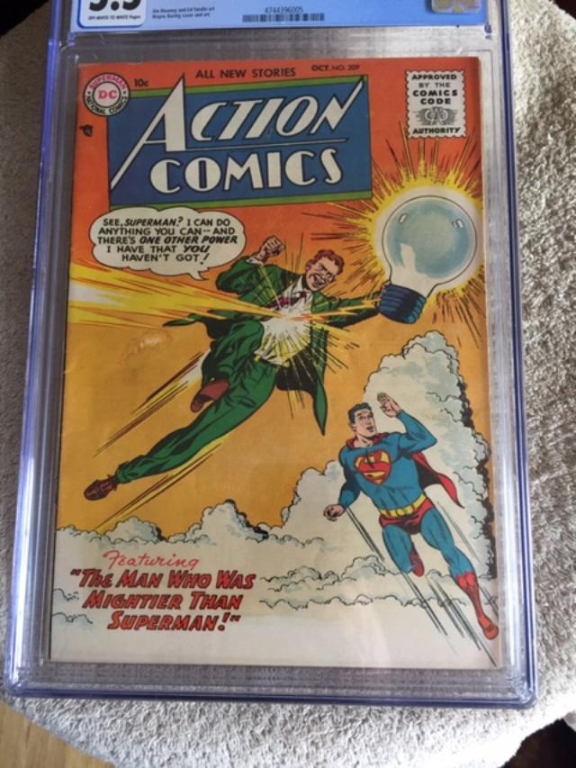 Action Comics #209 CGC 5.5 ow/w
