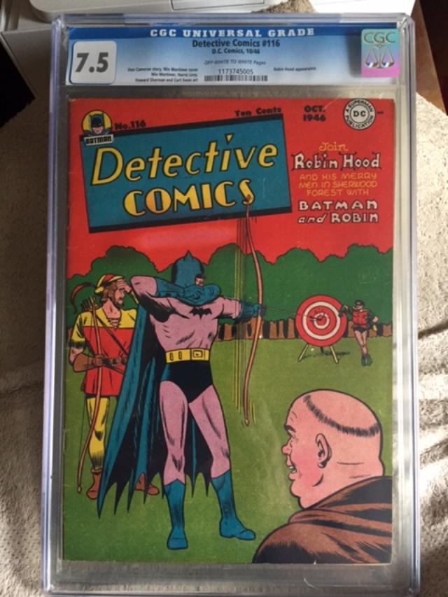 Detective Comics #116 CGC 7.5 ow/w