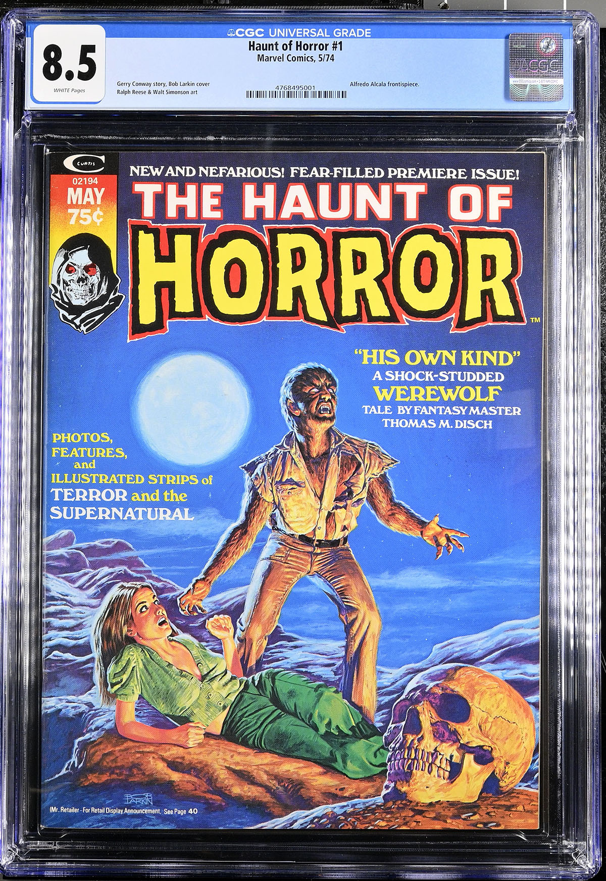 Haunt of Horror #1 CGC 8.5 w