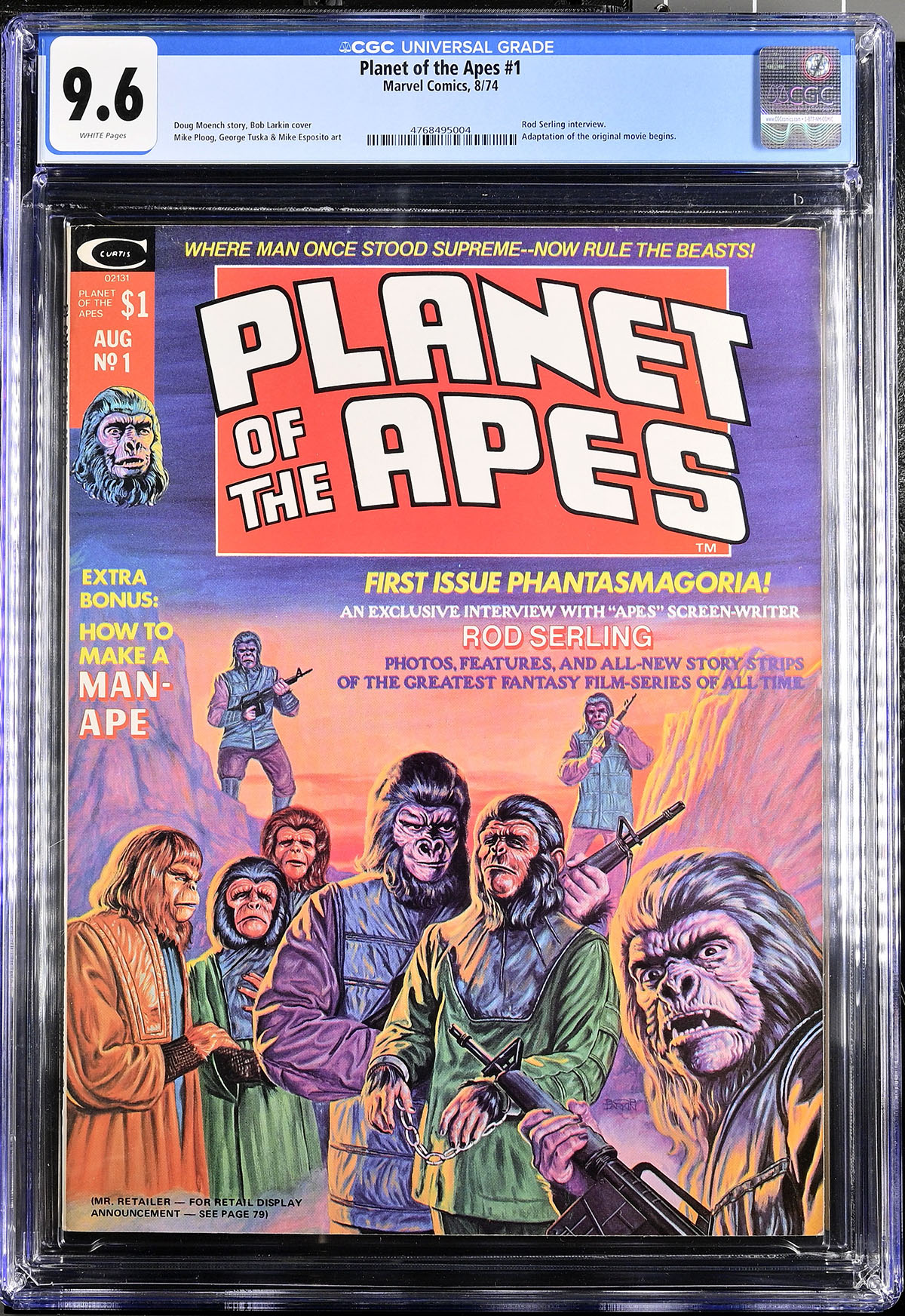 Planet of the Apes #1 CGC 9.6 w