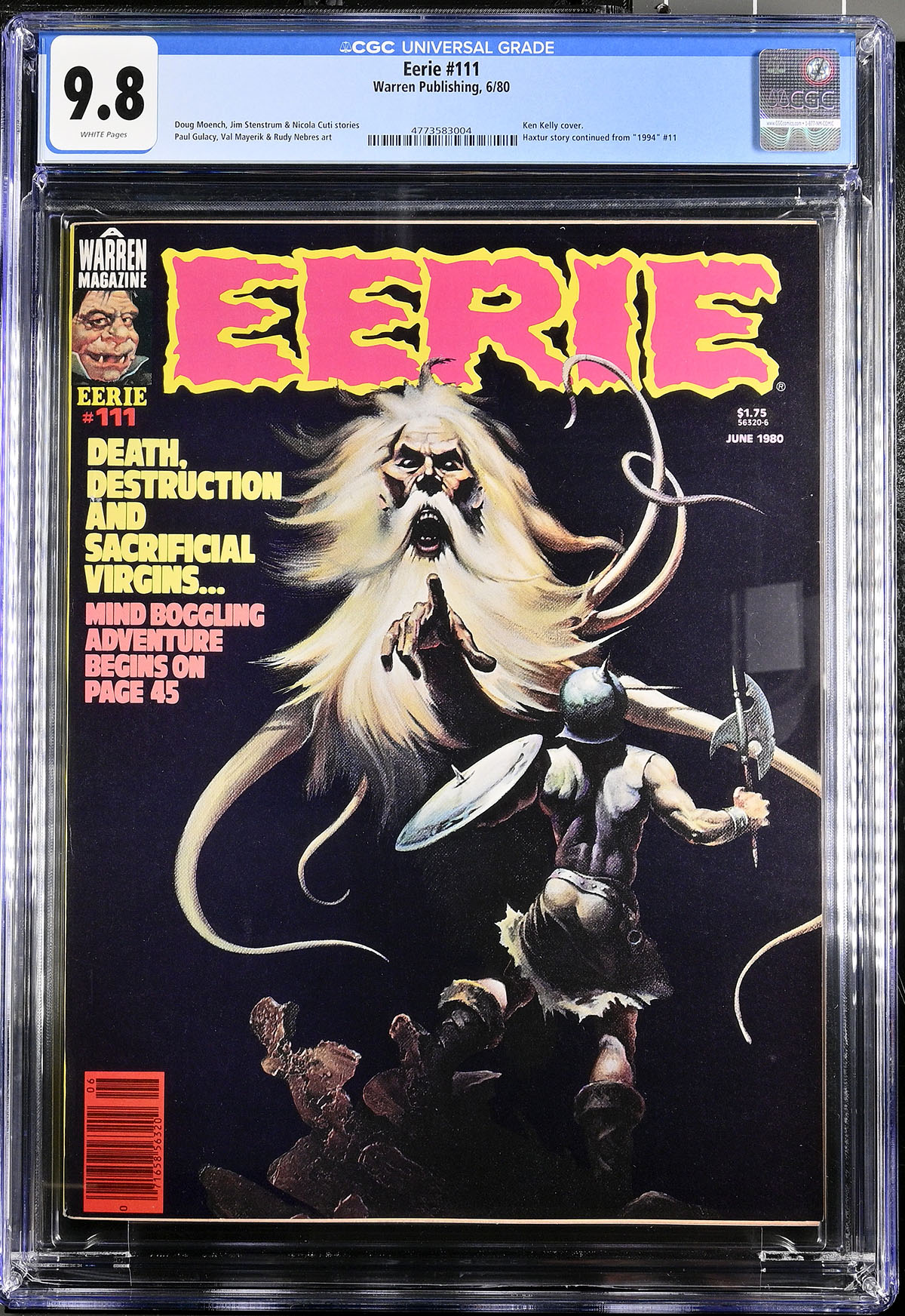 Eerie #111 CGC 9.8 w California Zero Humidity Collection