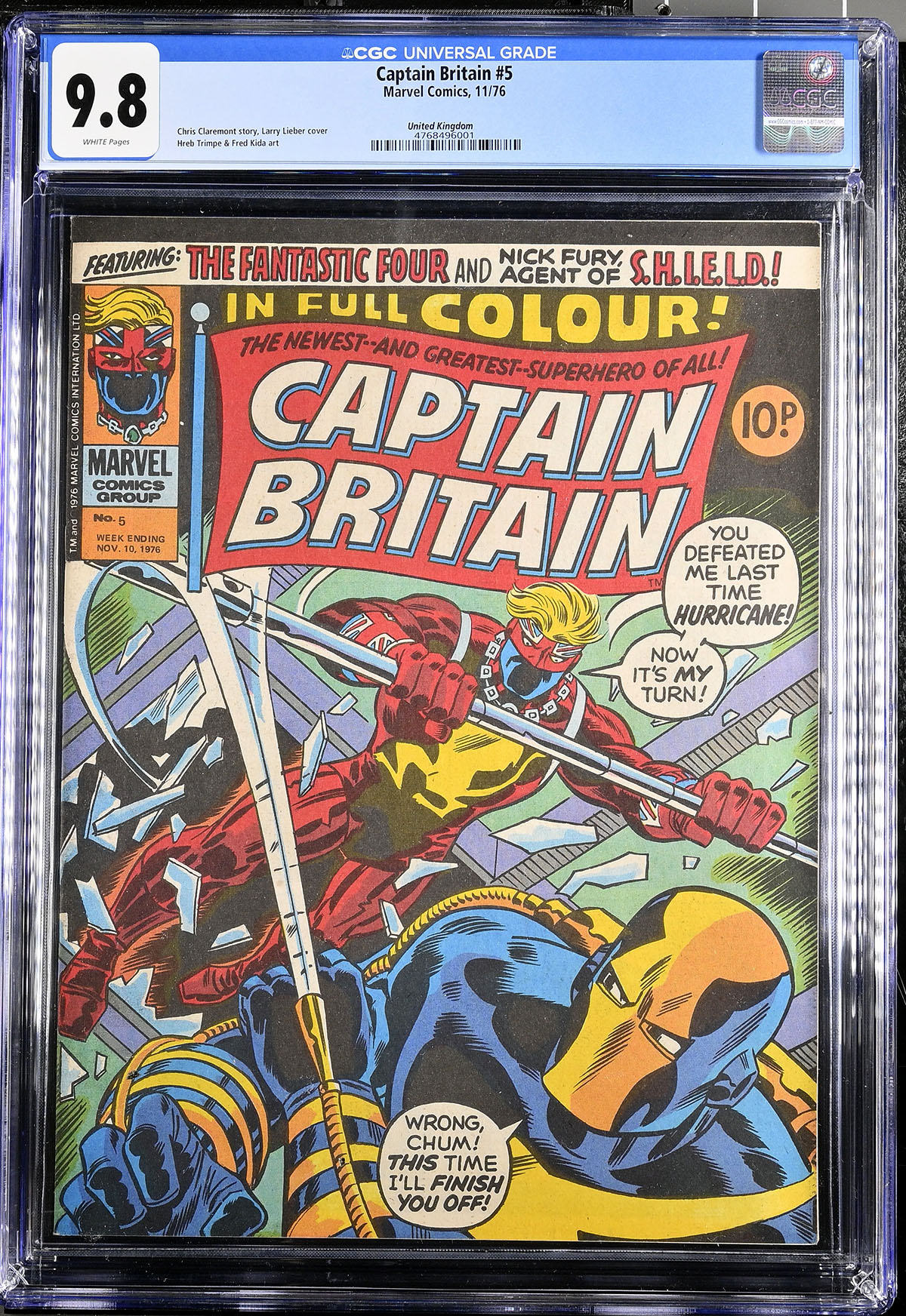 Captain Britain #5 CGC 9.8 w Fantast