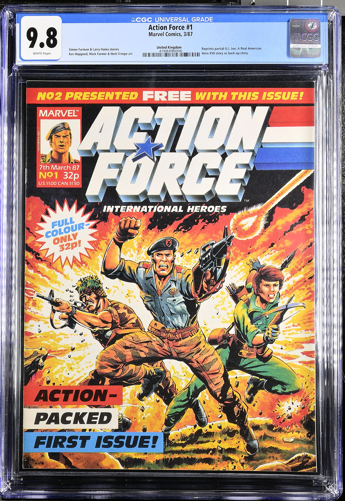 Action Force #1 CGC 9.8 w