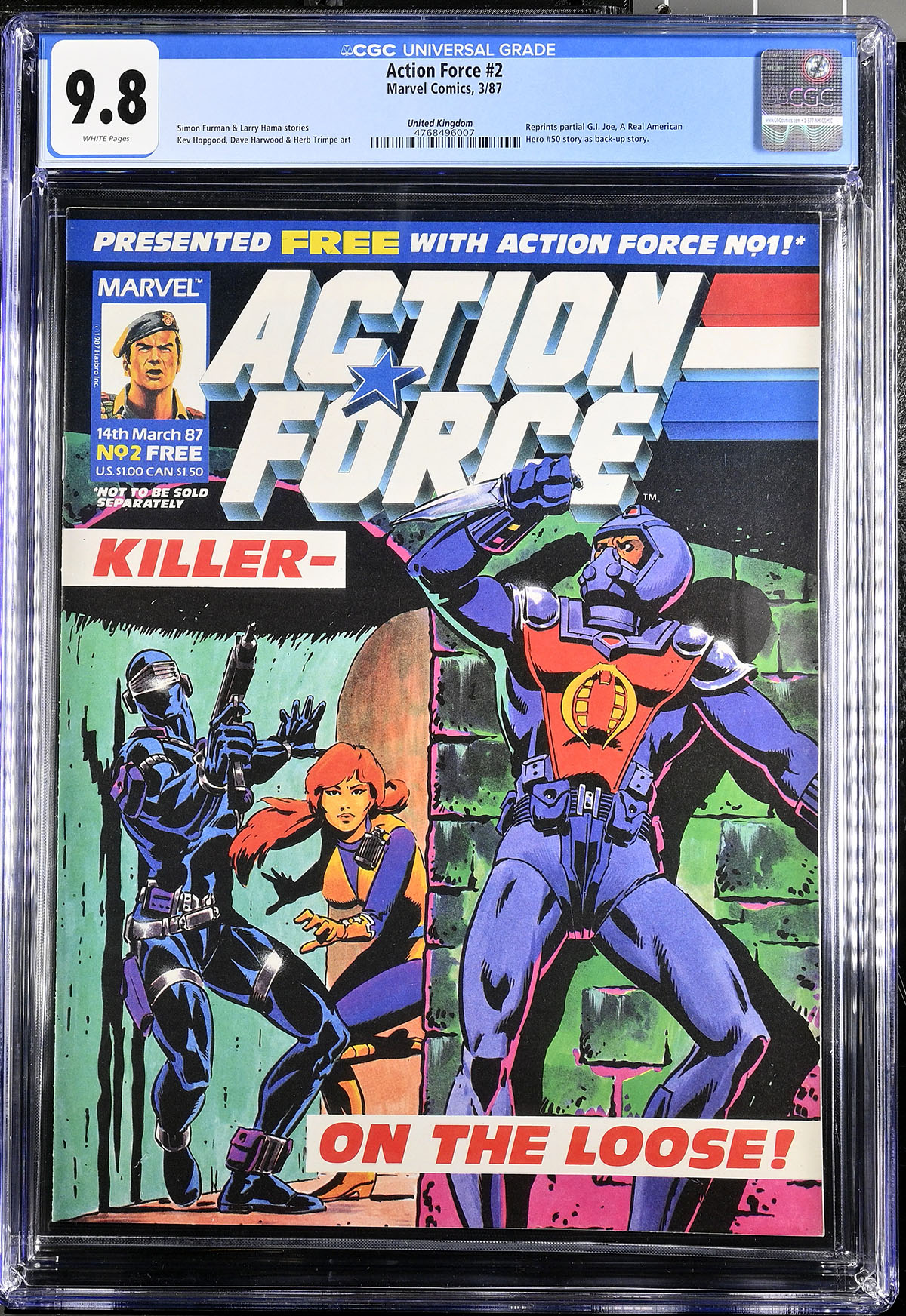 Action Force #2 CGC 9.8 w