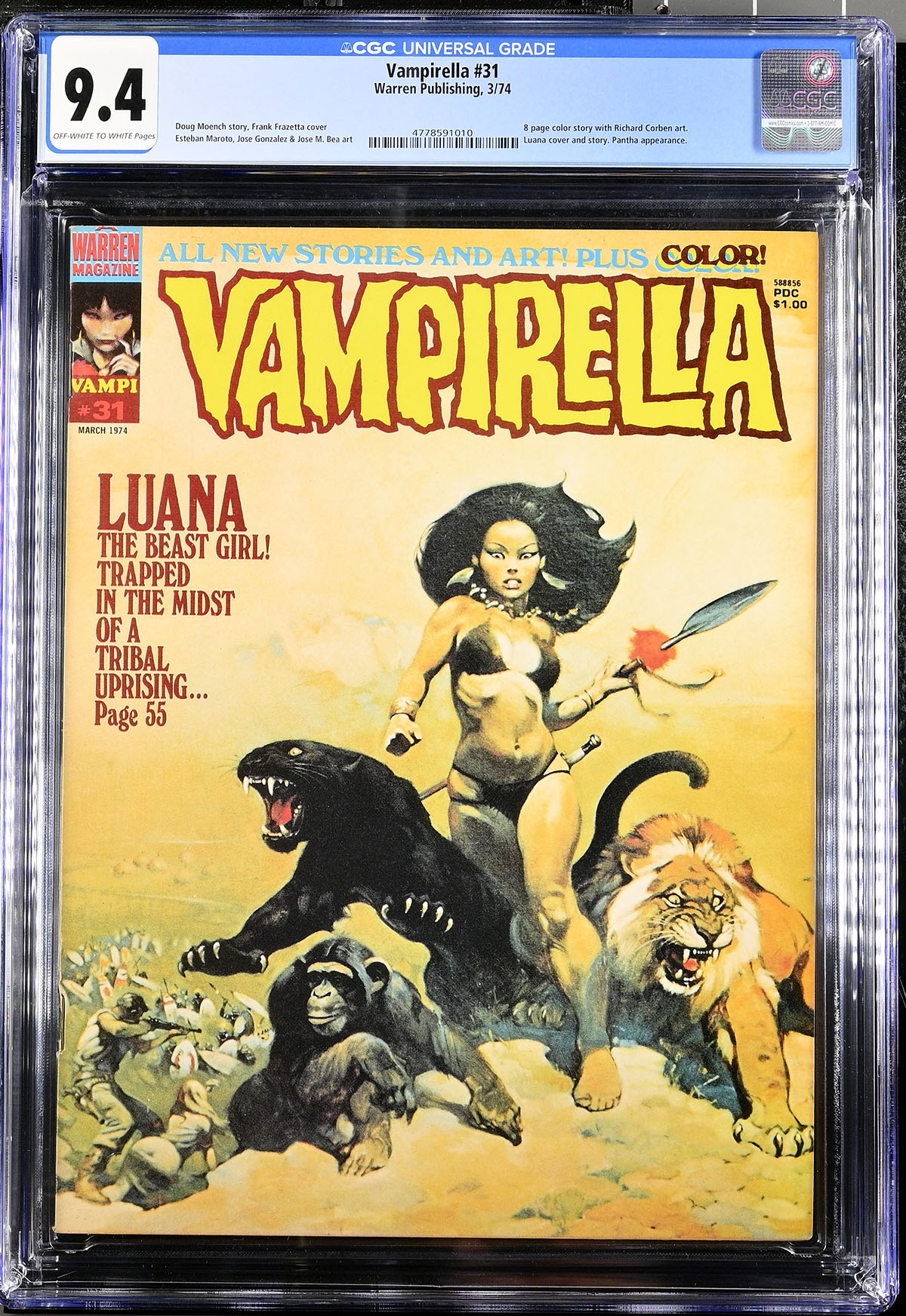 Vampirella #31 CGC 9.4 ow/w
