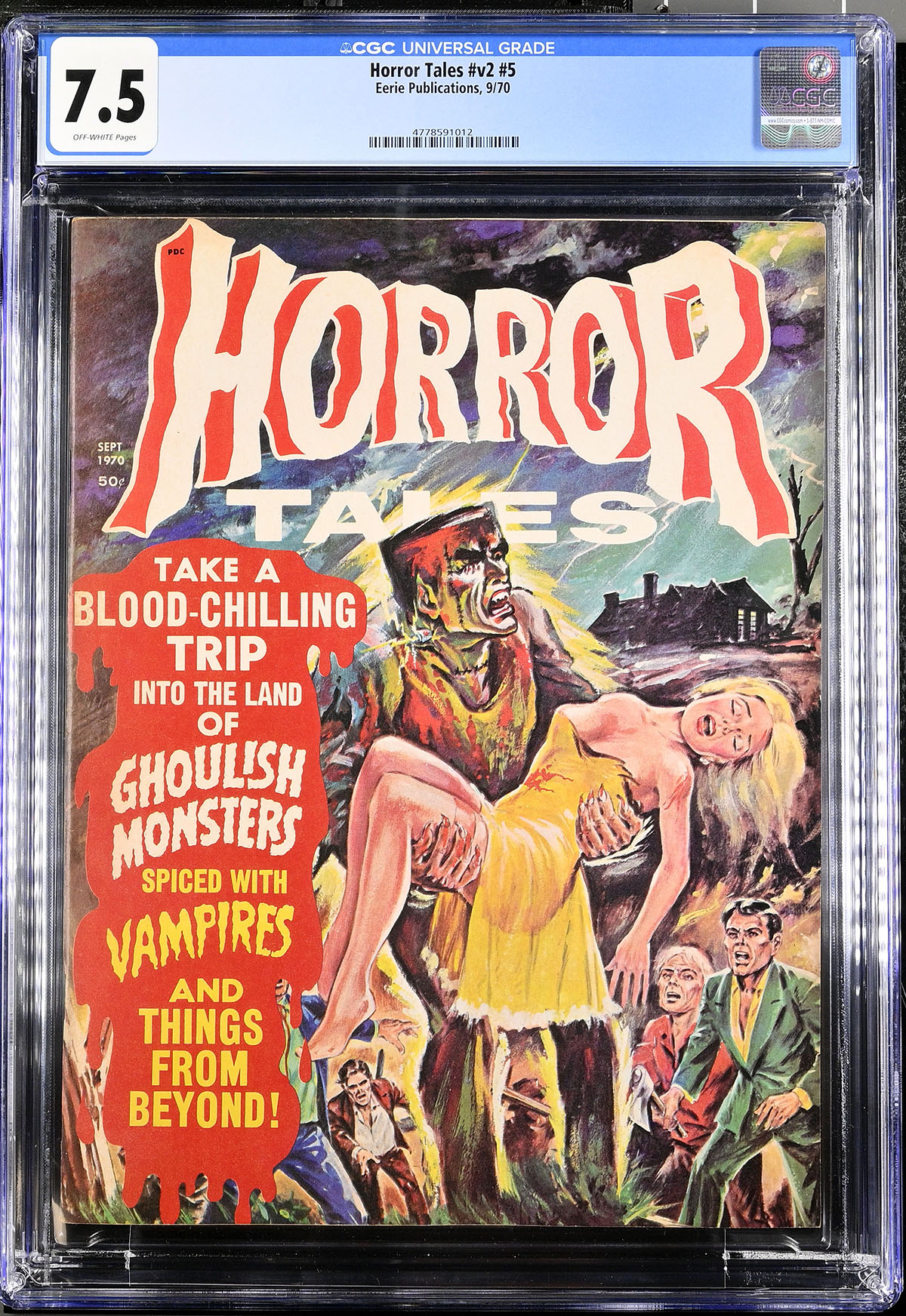 Horror Tales Vol 2 #5 CGC 7.5 ow