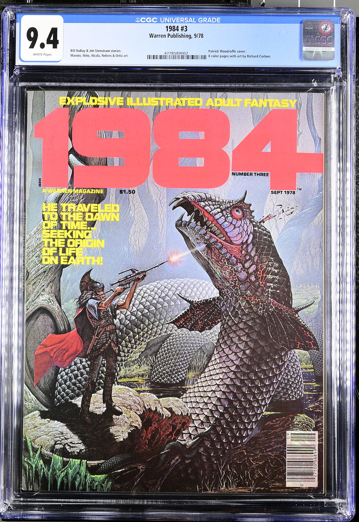 1984 #3 CGC 9.4 w