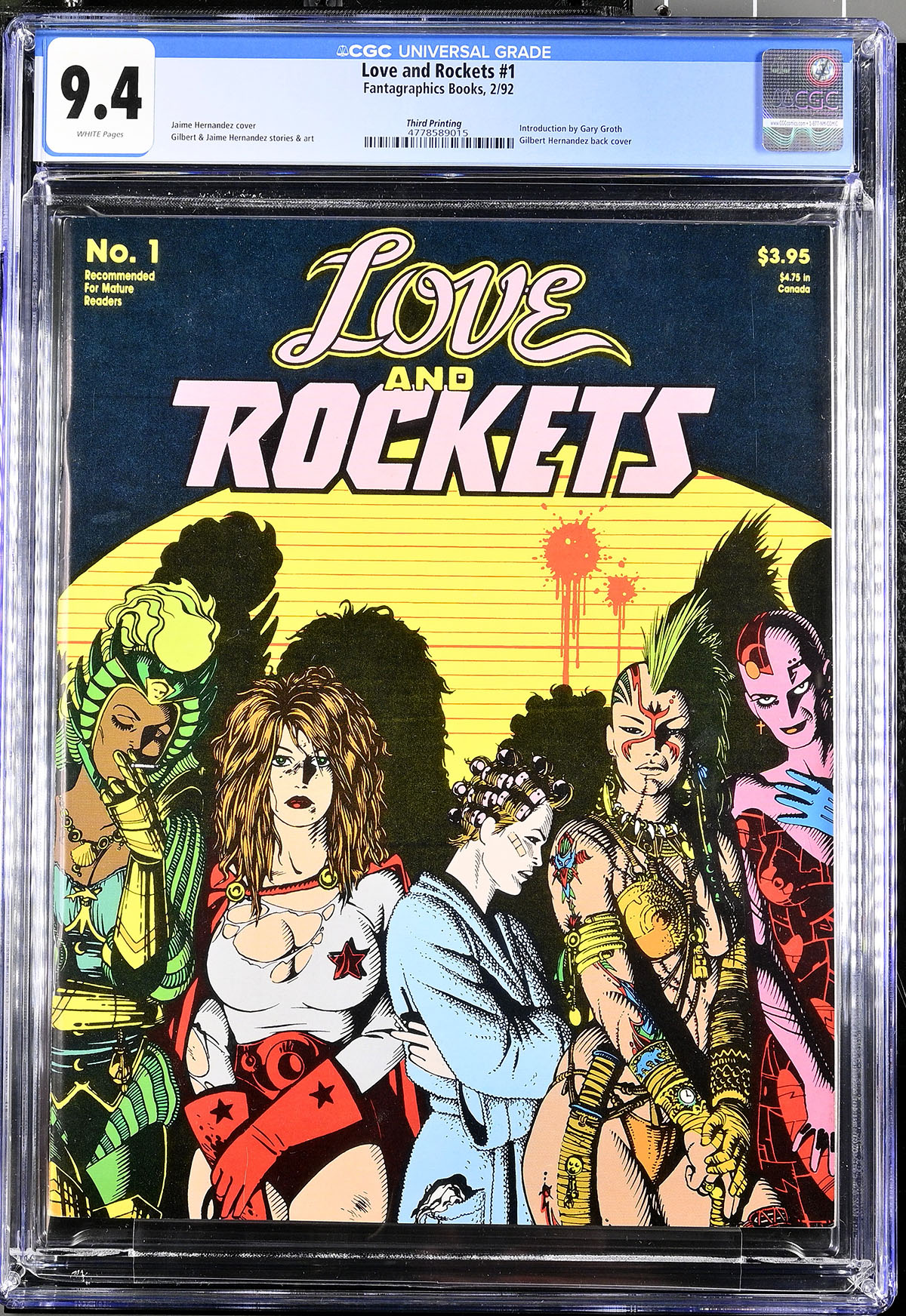 Love and Rockets #1 CGC 9.4 w 3rd Printing