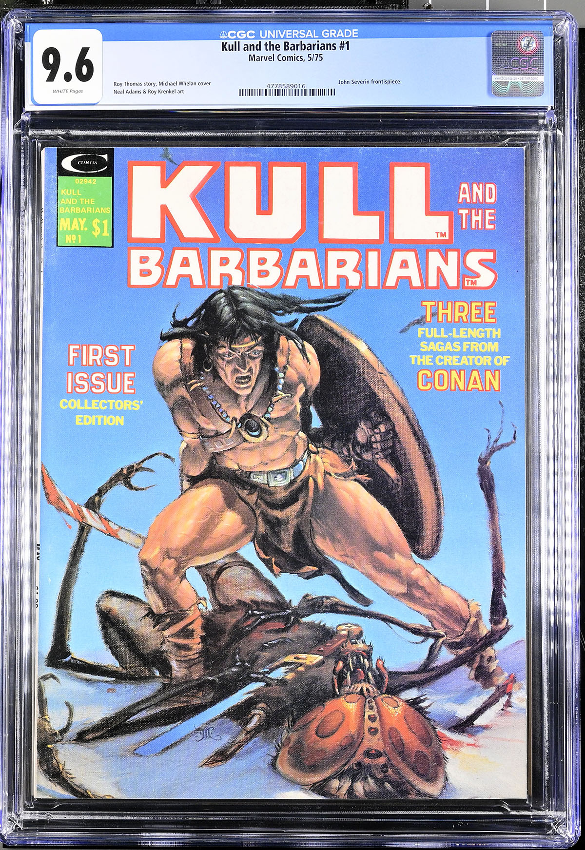 Kull and the Barbarians #1 CGC 9.6 w