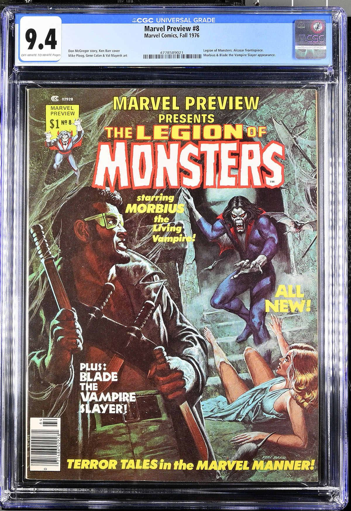 Marvel Preview #8 CGC 9.4 ow/w