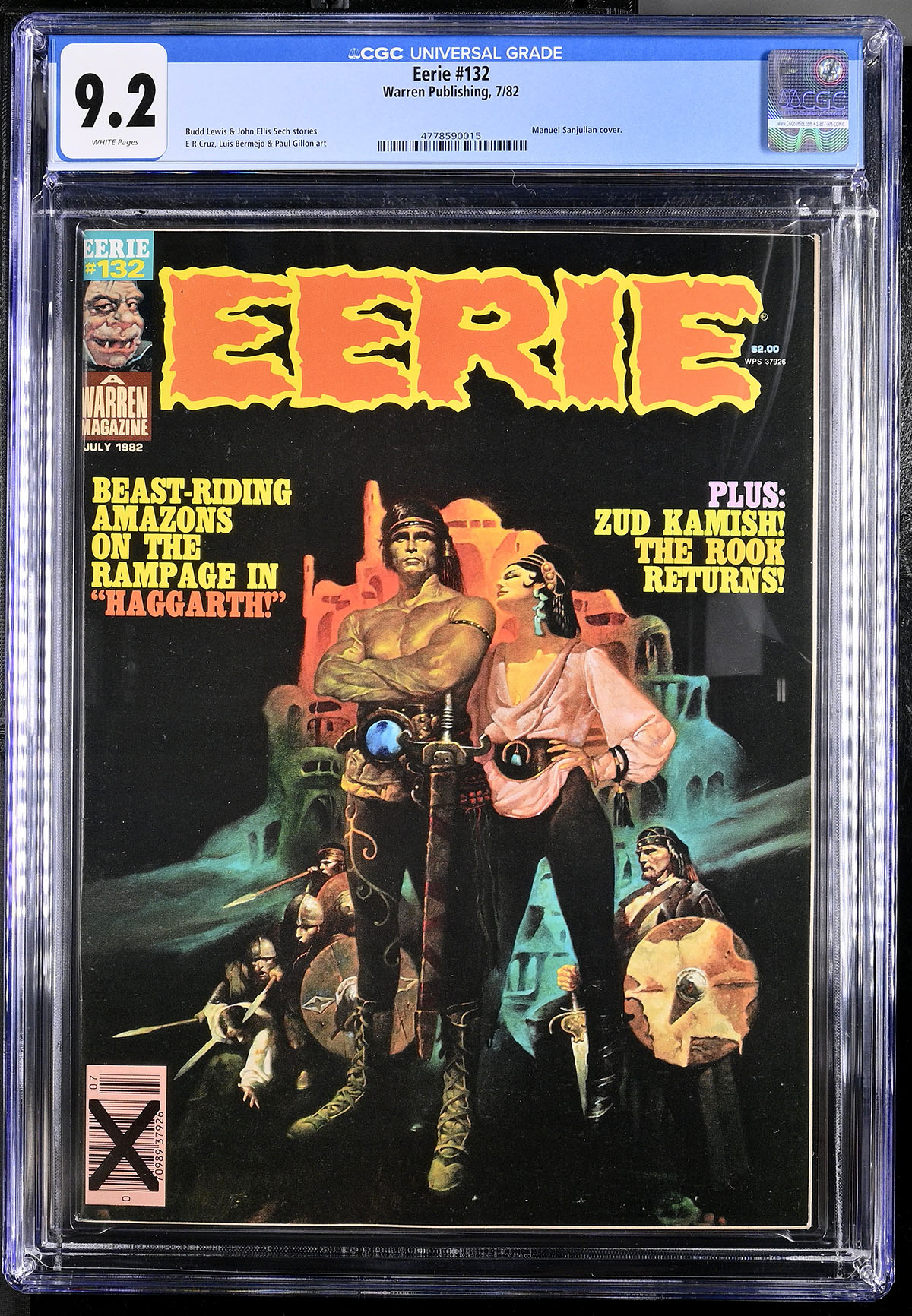 Eerie #132 CGC 9.2 w