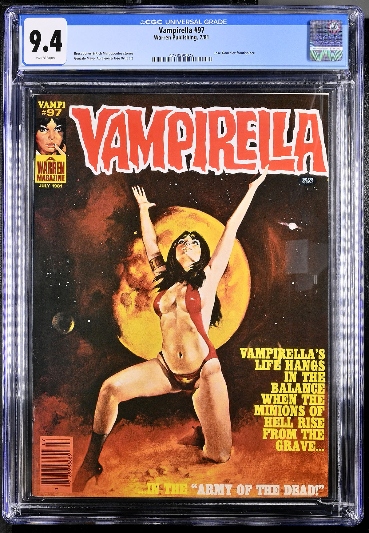 Vampirella #97 CGC 9.4 w
