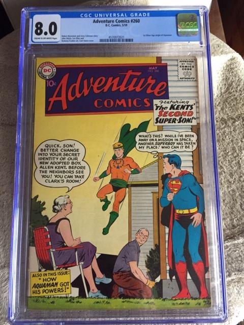 Adventure Comics #260 CGC 8.0 cr/ow