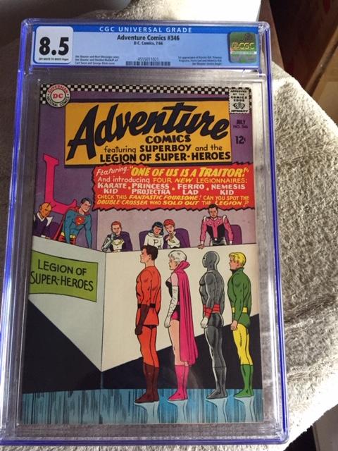 Adventure Comics #346 CGC 8.5 ow/w