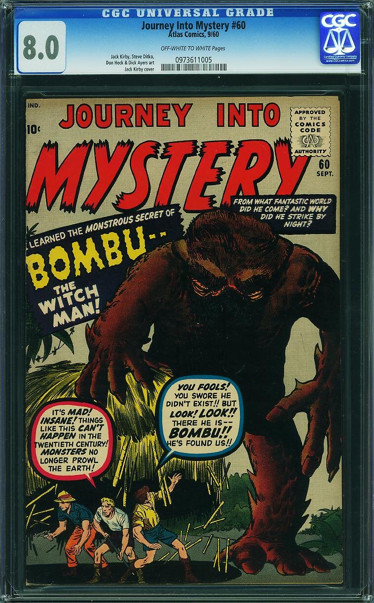 Journey Into Mystery #60 CGC 8.0 ow/w