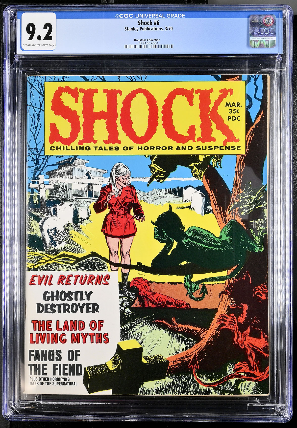 Shock #6 CGC 9.2 ow/w Don Rosa Collection
