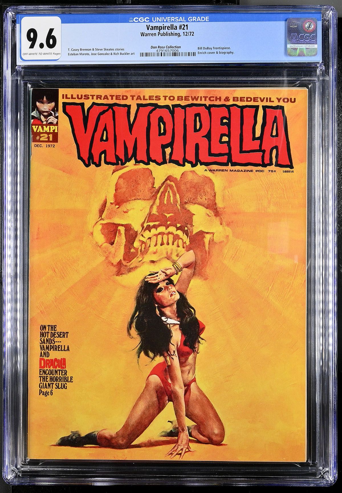 Vampirella #21 CGC 9.6 w Don Rosa Collection