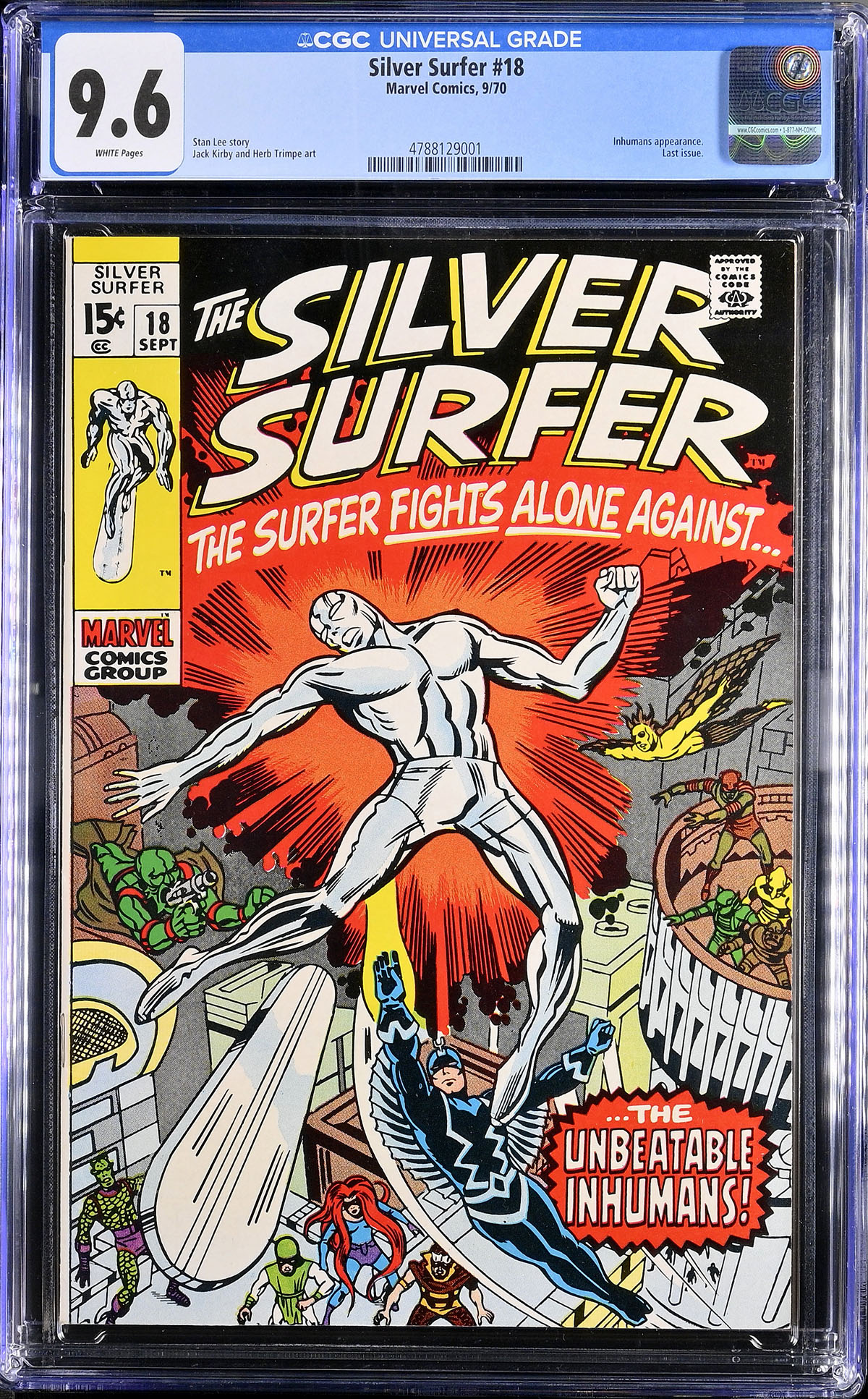 Silver Surfer #18 CGC 9.6 w